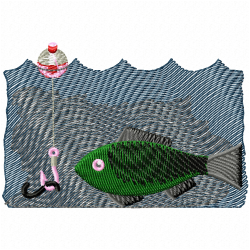 Fishes Embroidery Design 10 Fishes Embroidery Design 10